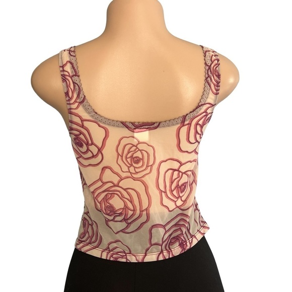 3/$30 🍂 Express Y2K Sheer Roses Cami - Picture 5 of 7